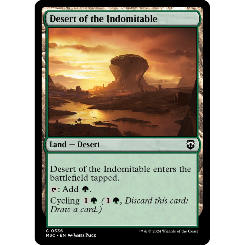 Desert of the Indomitable (Ripple Foil) [Modern Horizons 3 Commander]