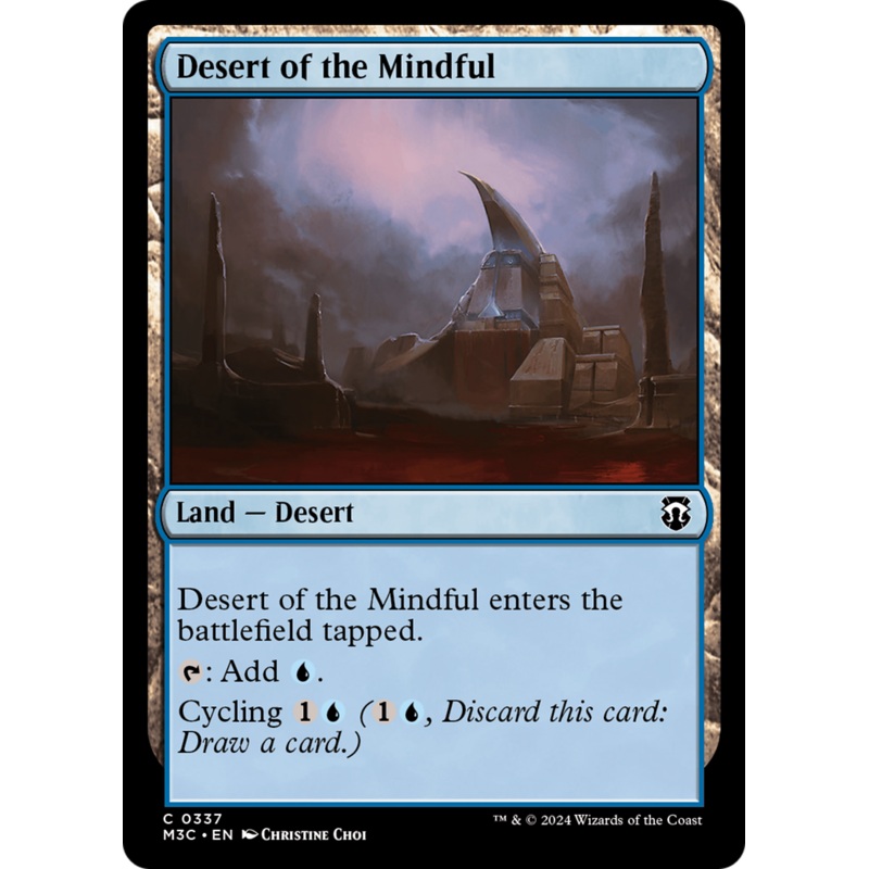 Desert of the Mindful (Ripple Foil) [Modern Horizons 3 Commander]