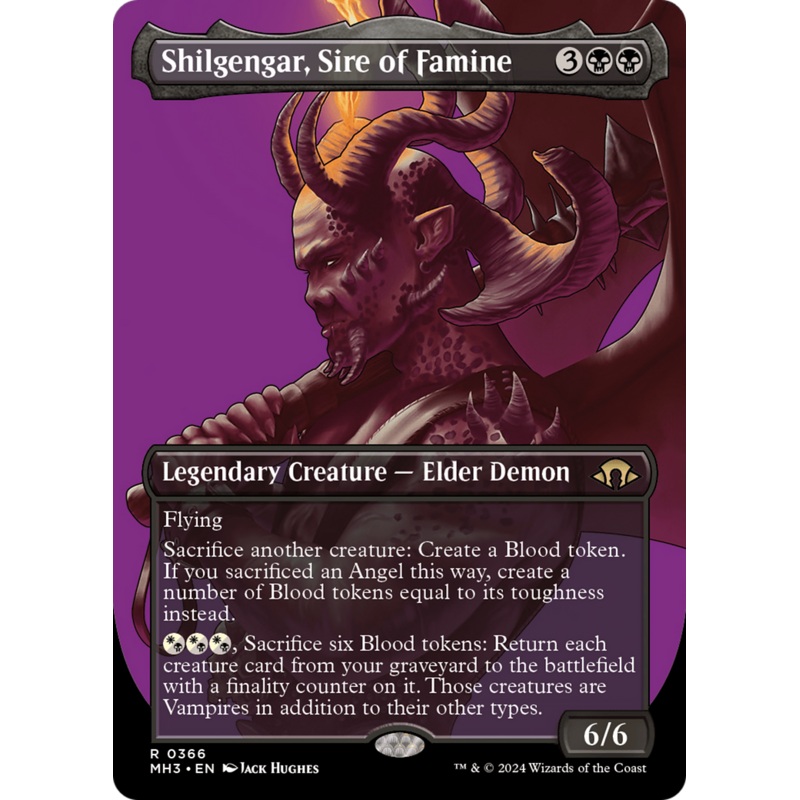 Shilgengar, Sire of Famine (Borderless) [Modern Horizons 3]