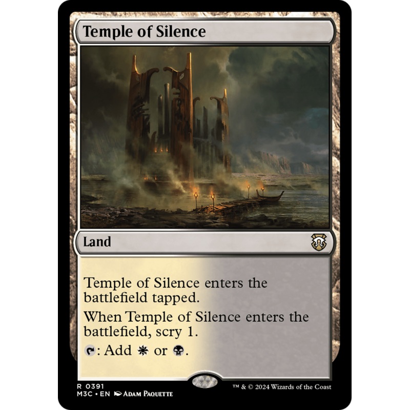 Temple of Silence (Ripple Foil) [Modern Horizons 3 Commander]