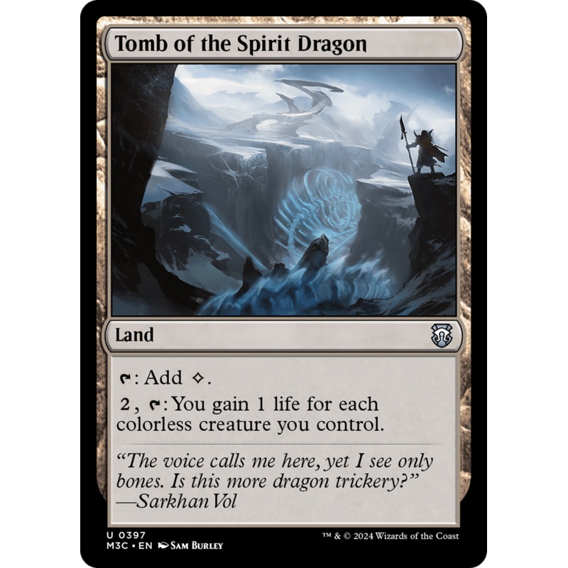 Tomb of the Spirit Dragon (Ripple Foil) [Modern Horizons 3 Commander]