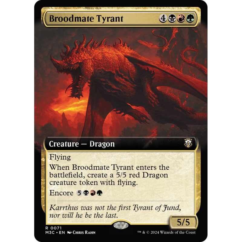 Broodmate Tyrant (Extended Art) [Modern Horizons 3 Commander]