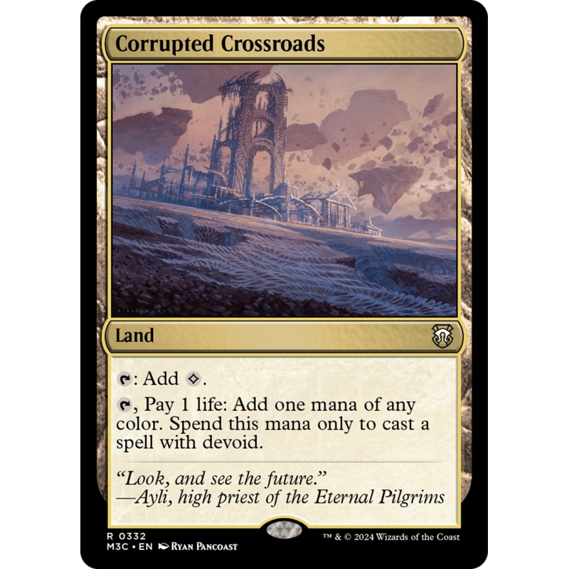Corrupted Crossroads (Ripple Foil) [Modern Horizons 3 Commander]