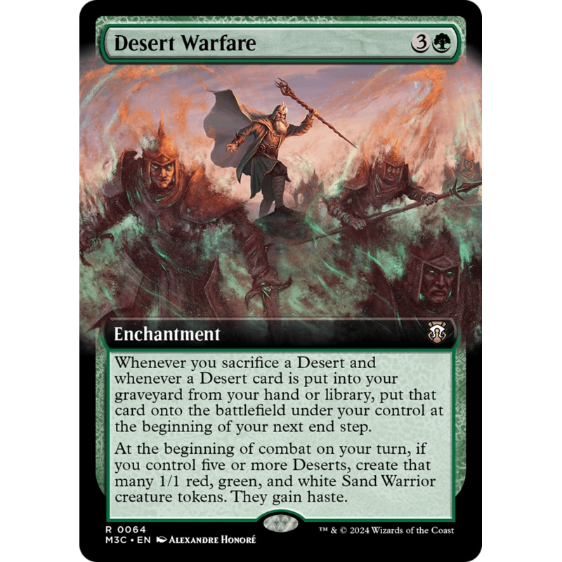 Desert Warfare (Extended Art) [Modern Horizons 3 Commander]