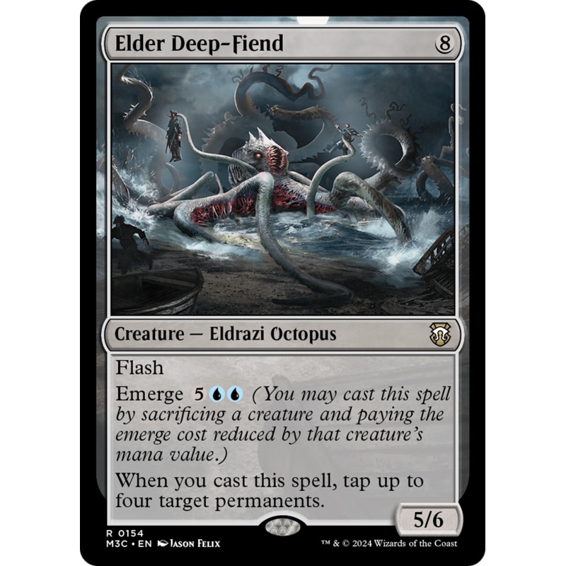 Elder Deep-Fiend (Ripple Foil) [Modern Horizons 3 Commander]