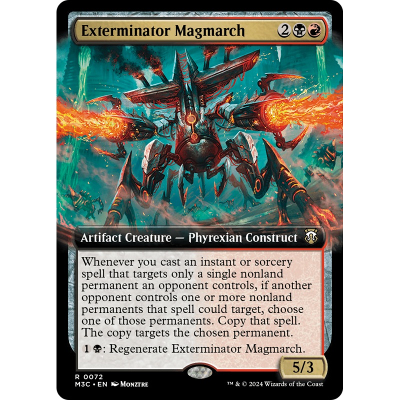 Exterminator Magmarch (Extended Art) (Ripple Foil) [Modern Horizons 3 Commander]