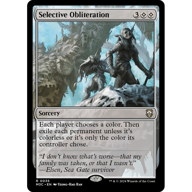 Selective Obliteration (Ripple Foil) [Modern Horizons 3 Commander]