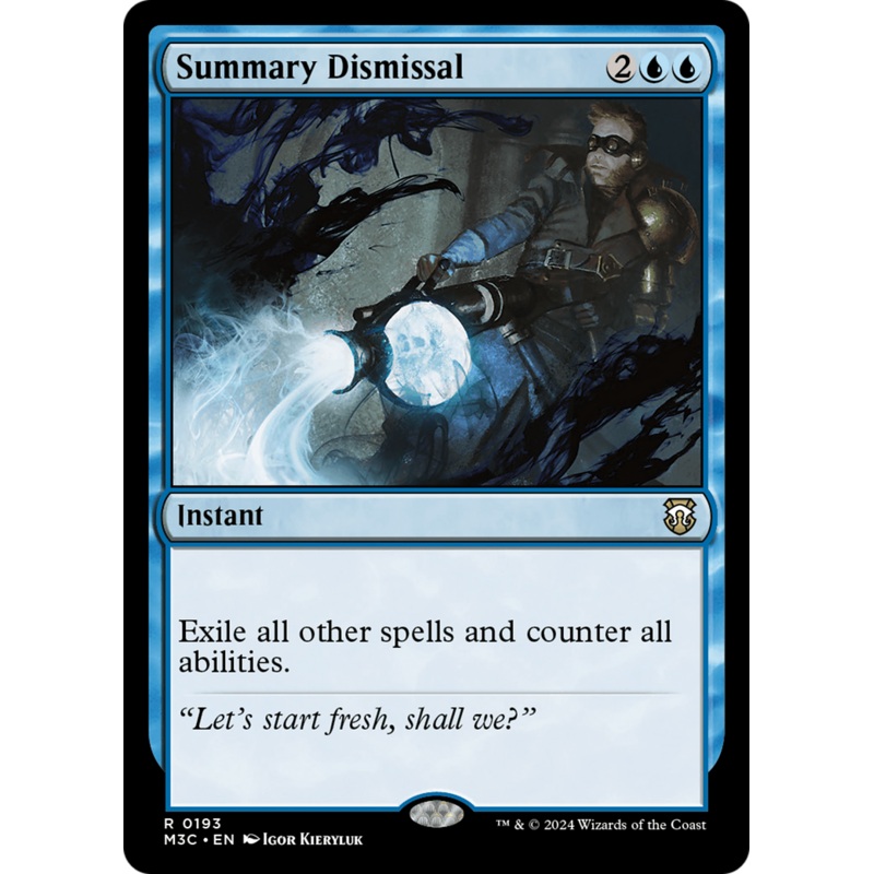 Summary Dismissal (Ripple Foil) [Modern Horizons 3 Commander]