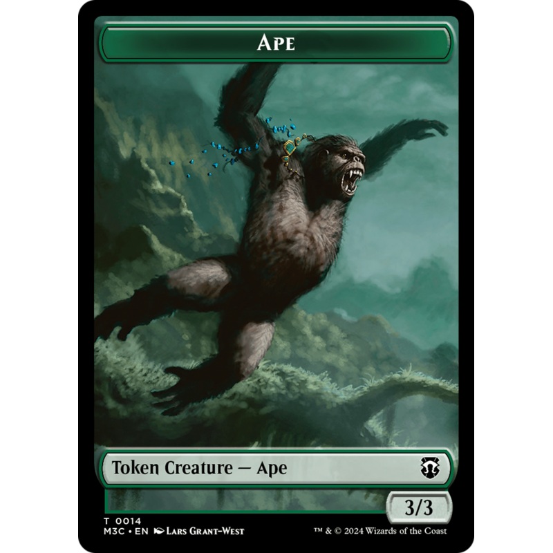 Ape // Plant Double-Sided Token [Modern Horizons 3 Commander Tokens]