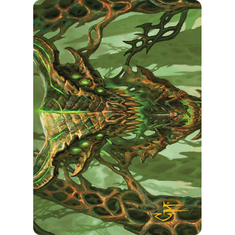 Colossal Dreadmask Art Card (Gold-Stamped Signature) [Modern Horizons 3 Art Series]