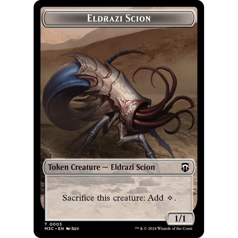 Eldrazi Scion // Eldrazi Spawn Double-Sided Token [Modern Horizons 3 Commander Tokens]