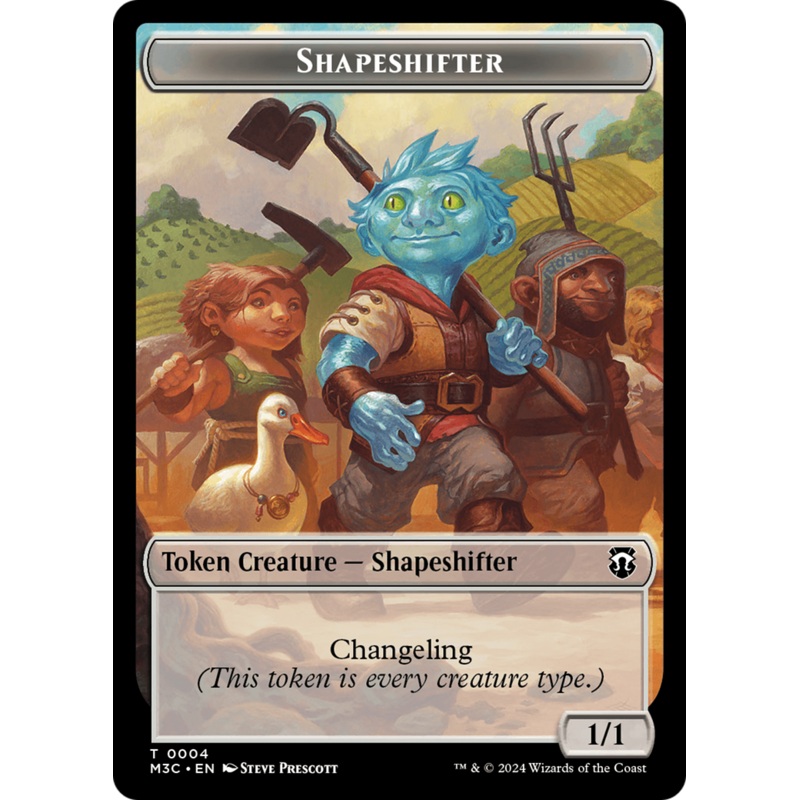 Shapeshifter (0004) // Copy Double-Sided Token [Modern Horizons 3 Commander Tokens]