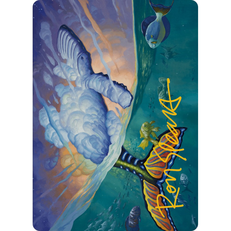 Dreamtide Whale Art Card (Gold-Stamped Signature) [Modern Horizons 3 Art Series]