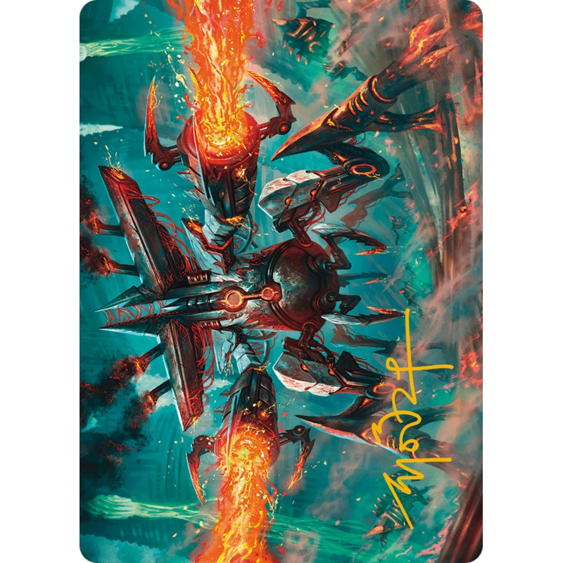 Exterminator Magmarch Art Card (Gold-Stamped Signature) [Modern Horizons 3 Art Series]