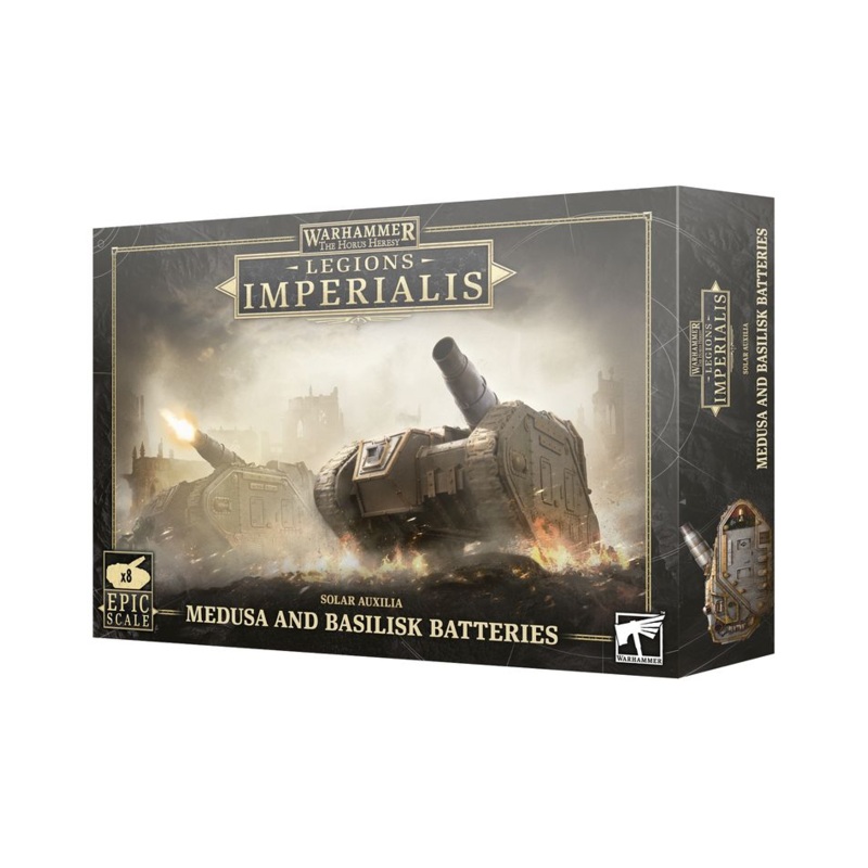 Legions Imperialis | Solar Auxilia Medusa and Basilisk Batteries