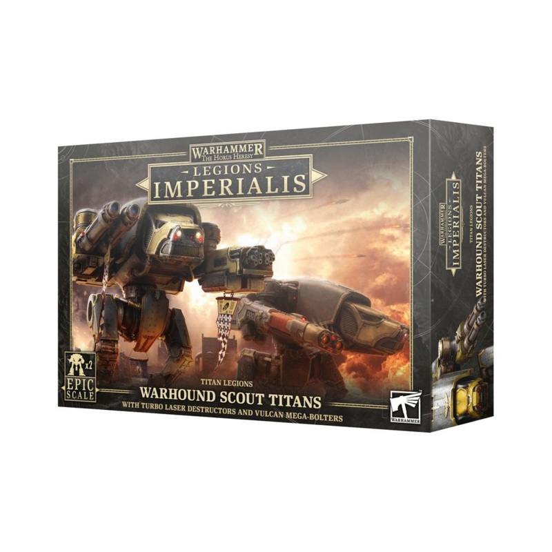 Legions Imperialis | Titan Legions Warhound Scout Titans with Turbo-Laser Destructors and Vulcan Mega-Bolters