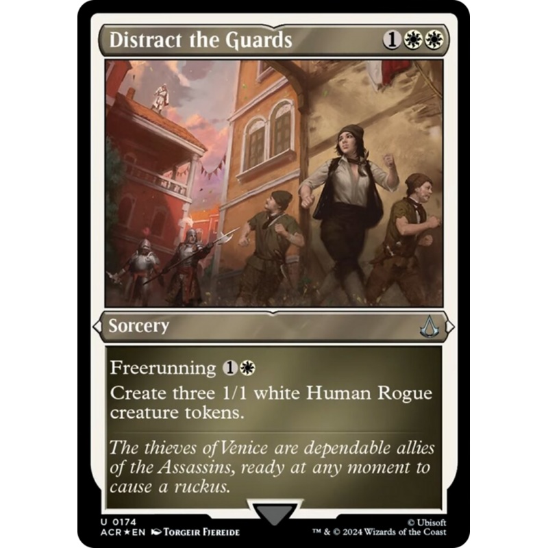 Distract the Guards (Foil Etched) [Assassin's Creed]