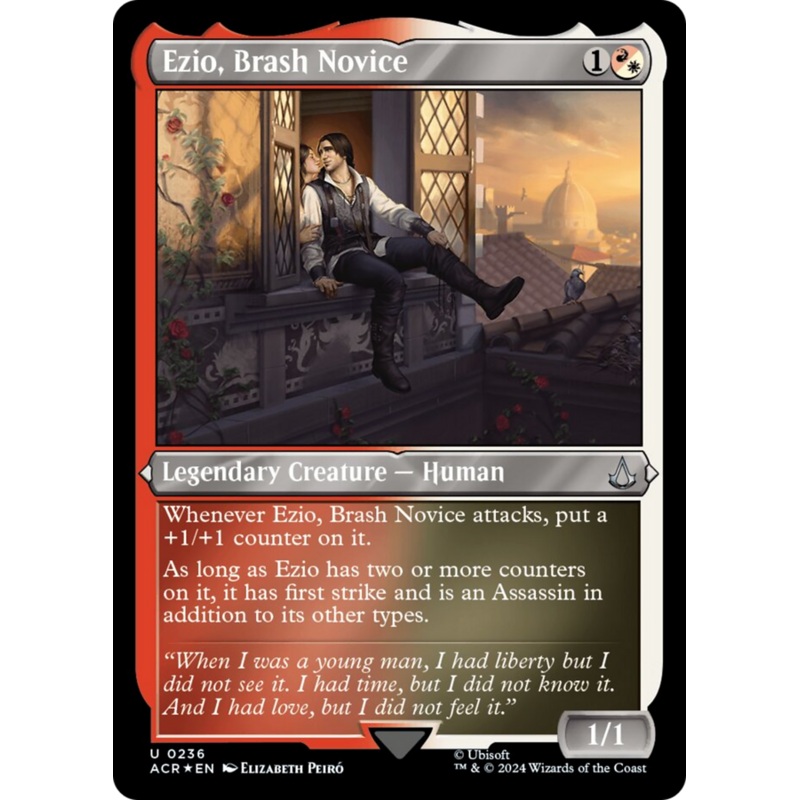 Ezio, Brash Novice (Foil Etched) [Assassin's Creed]