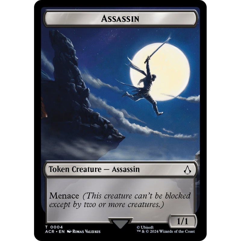 Assassin // Copy Double-Sided Token [Assassin's Creed Tokens]