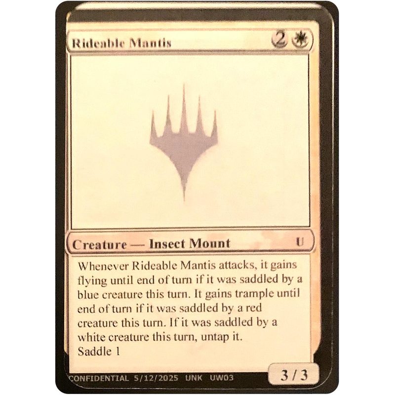Rideable Mantis [Unknown Event]