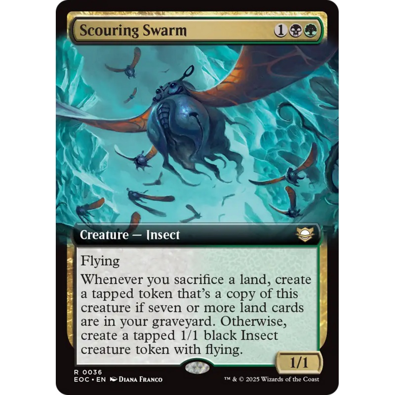 Scouring Swarm (Extended Art) [Edge of Eternities Commander]