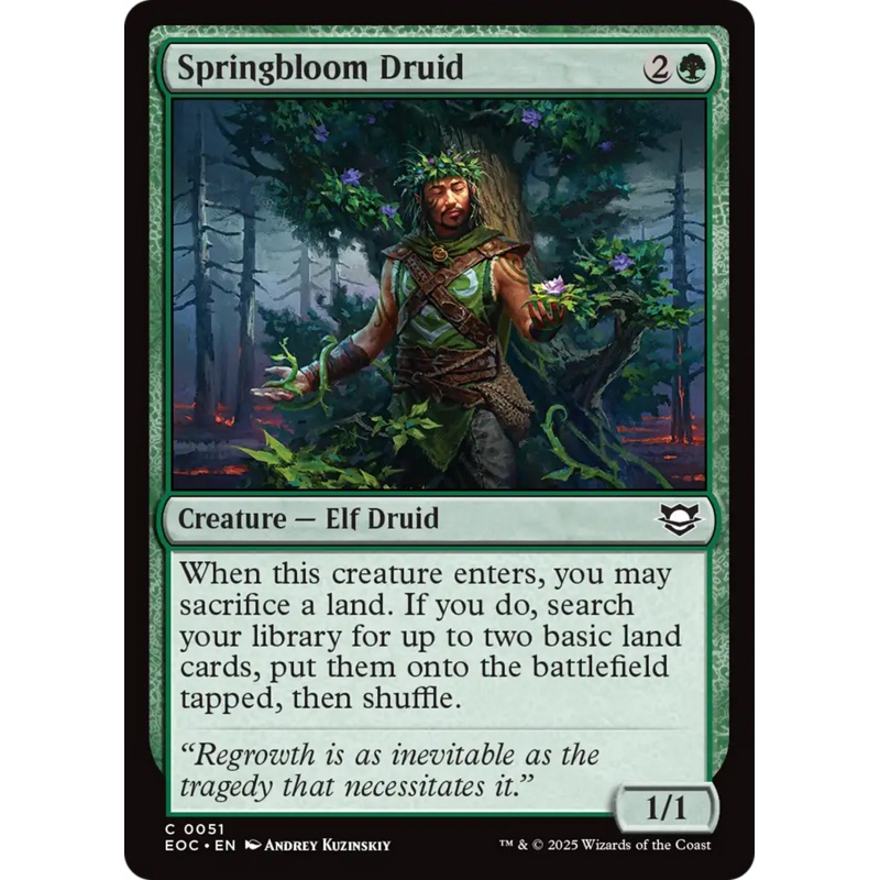 Springbloom Druid [Edge of Eternities Commander]