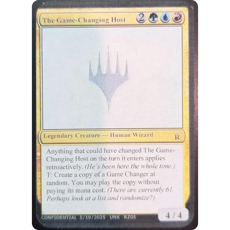 The Game-Changing Host [Unknown Event]
