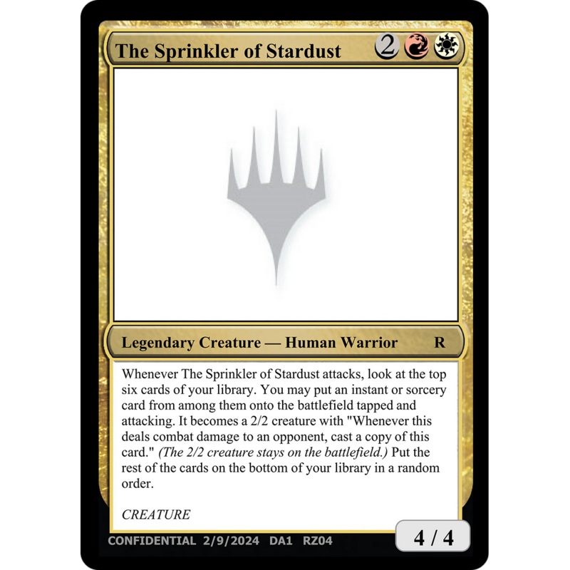 The Sprinkler of Stardust [Unknown Event]