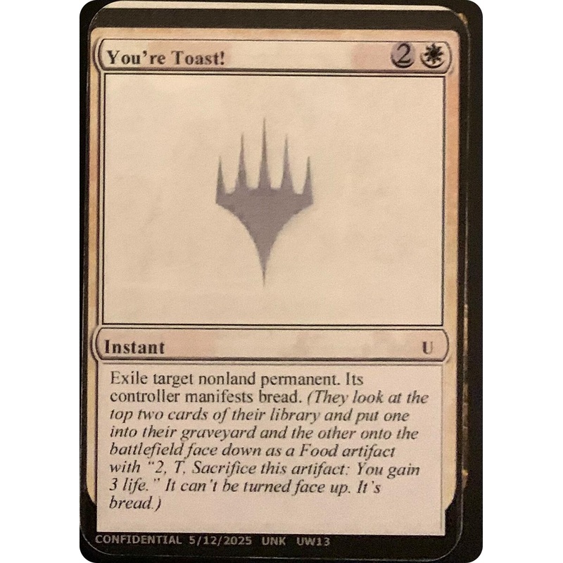 You're Toast! [Unknown Event]