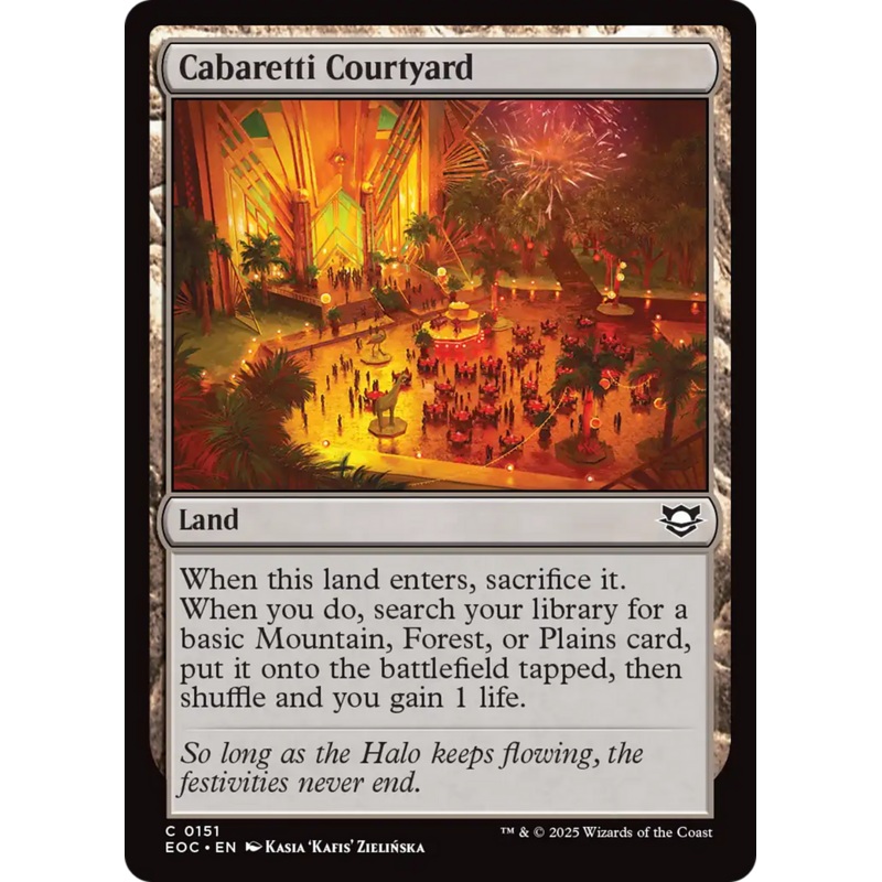 Cabaretti Courtyard [Edge of Eternities Commander]