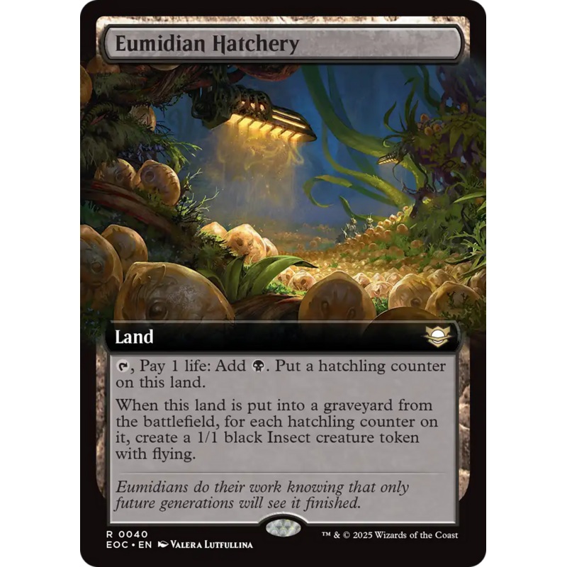 Eumidian Hatchery (Extended Art) [Edge of Eternities Commander]