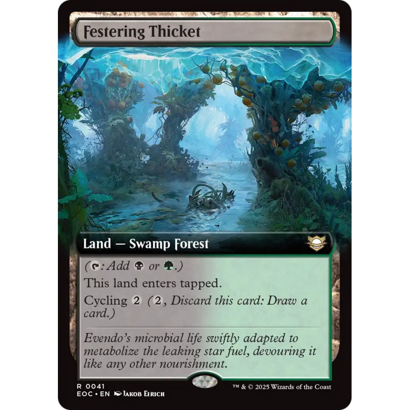 Festering Thicket (Extended Art) [Edge of Eternities Commander]