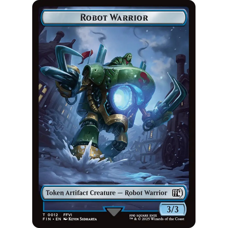 Robot Warrior (0012) // Copy (0001) Double-Sided Token [FINAL FANTASY Tokens]