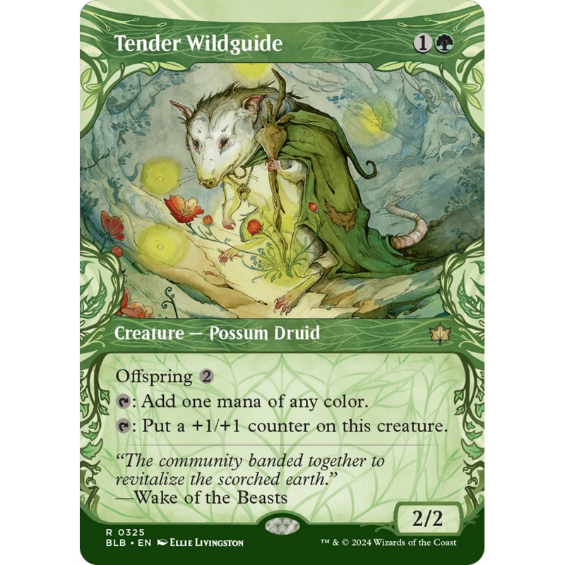 Tender Wildguide (Showcase) [Bloomburrow]