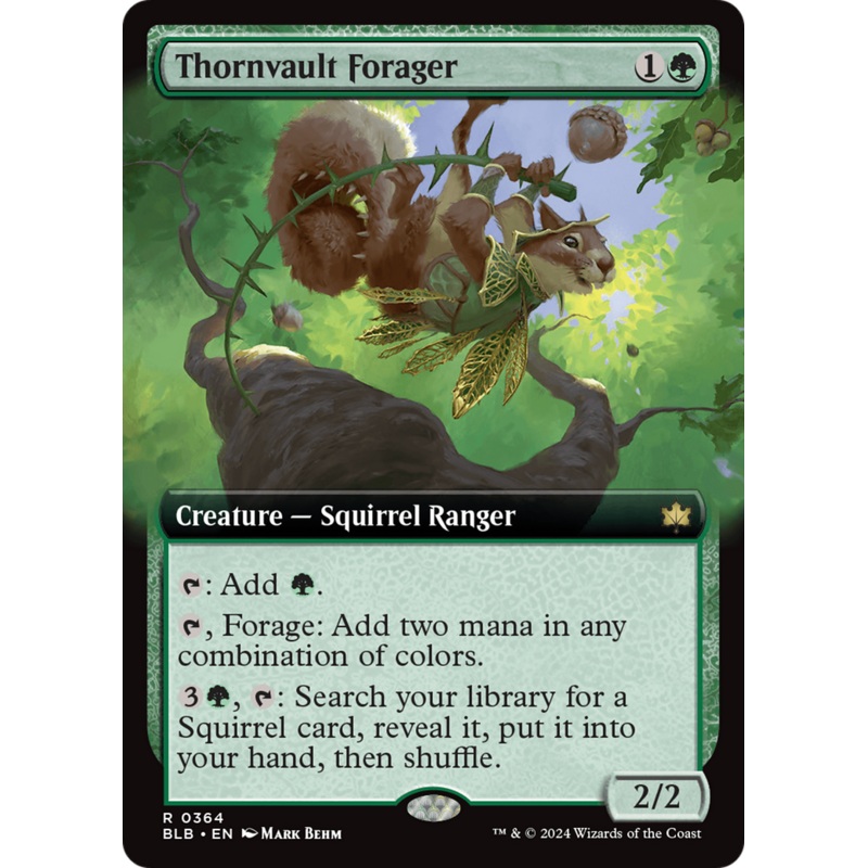 Thornvault Forager (Extended Art) [Bloomburrow]