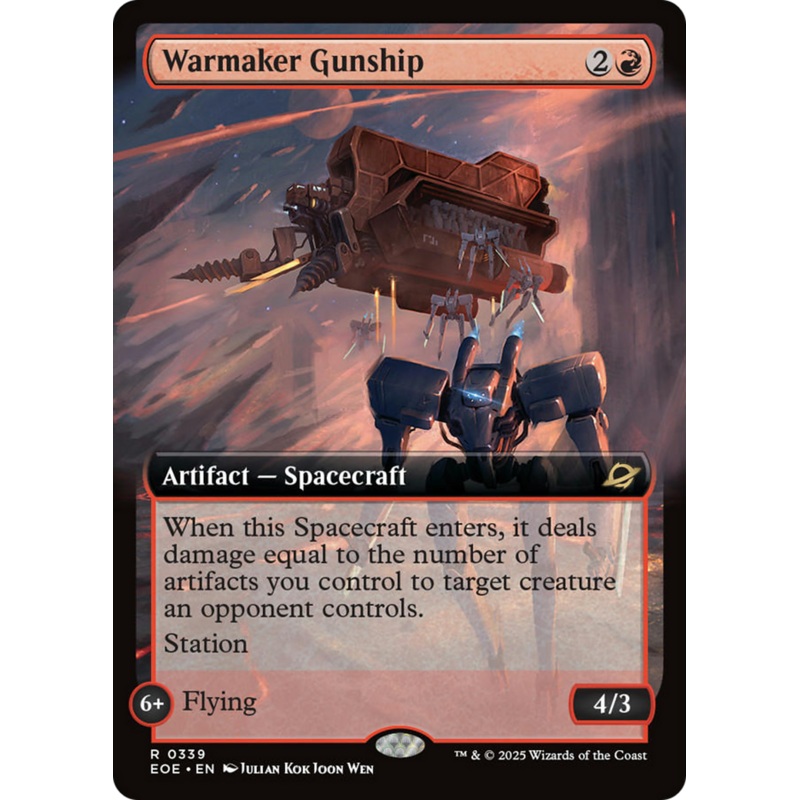 Warmaker Gunship (Extended Art) [Edge of Eternities]