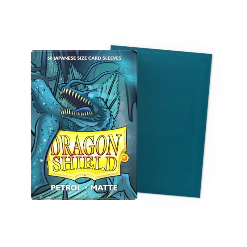 Dragon Shield Matte Sleeve - Petrol 60ct (Japanese Size)