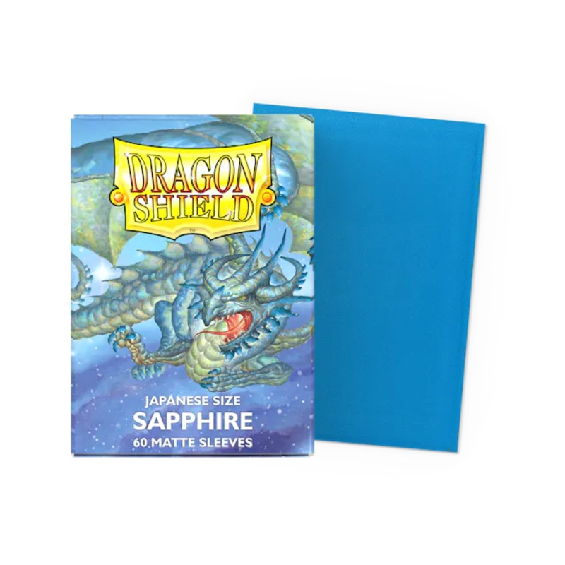 Dragon Shield Matte Sleeve - Sapphire 60ct (Japanese Size)