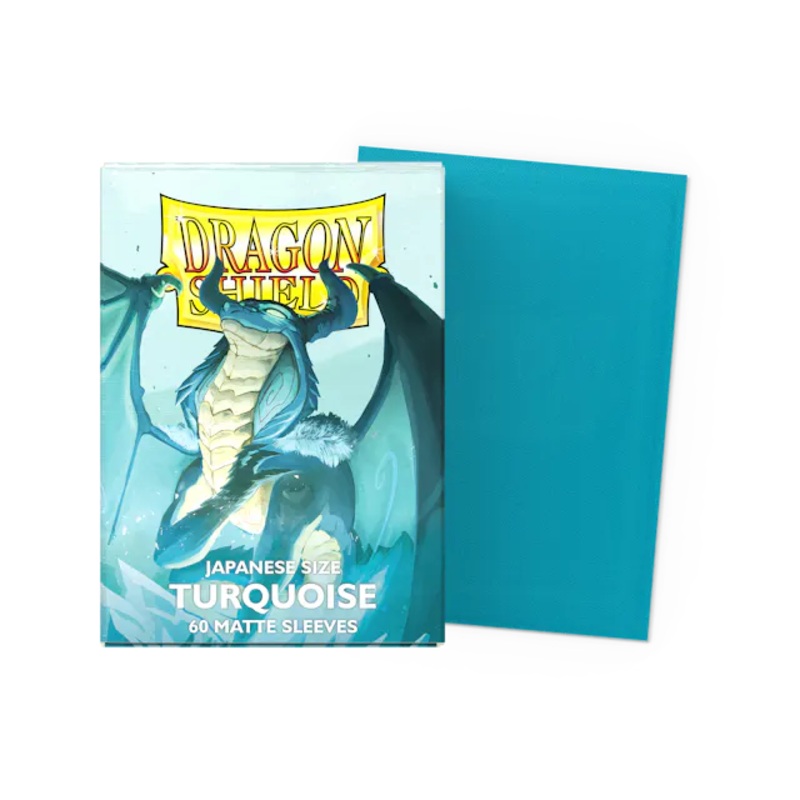 Dragon Shield Matte Sleeve - Turquoise 60ct (Japanese Size)