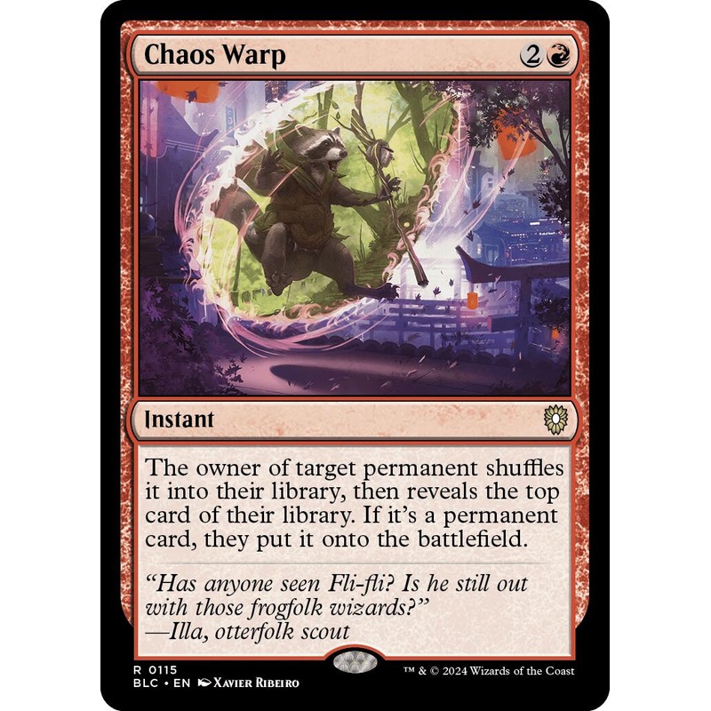 Chaos Warp [Bloomburrow Commander]