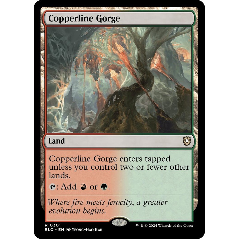Copperline Gorge [Bloomburrow Commander]