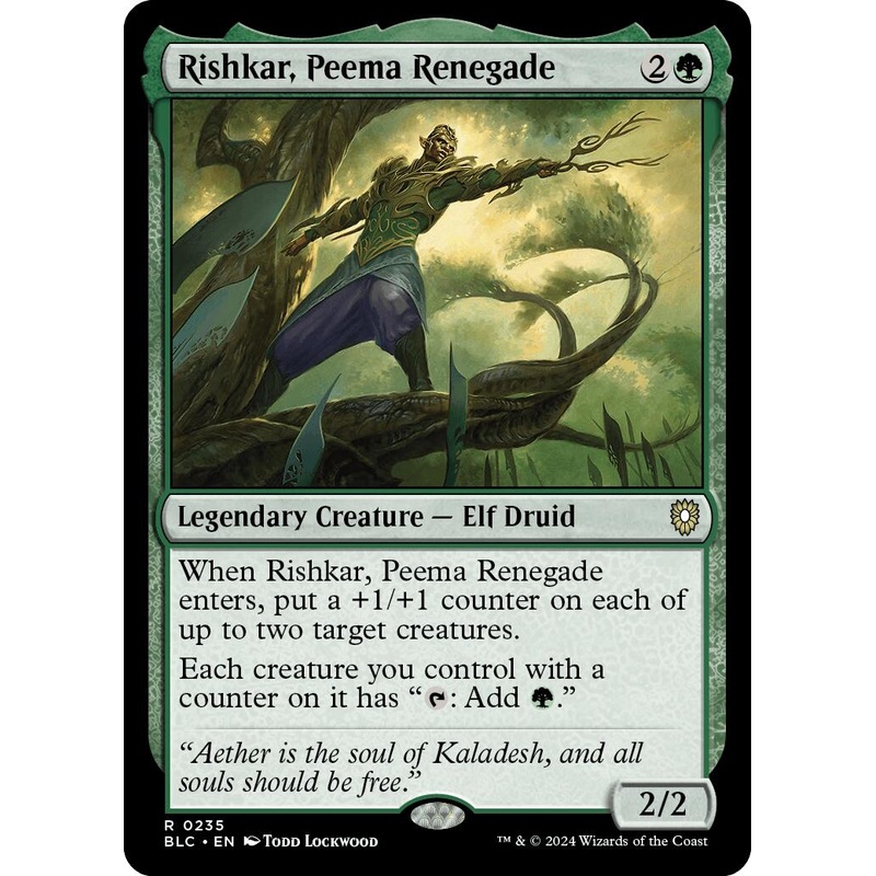 Rishkar, Peema Renegade [Bloomburrow Commander]