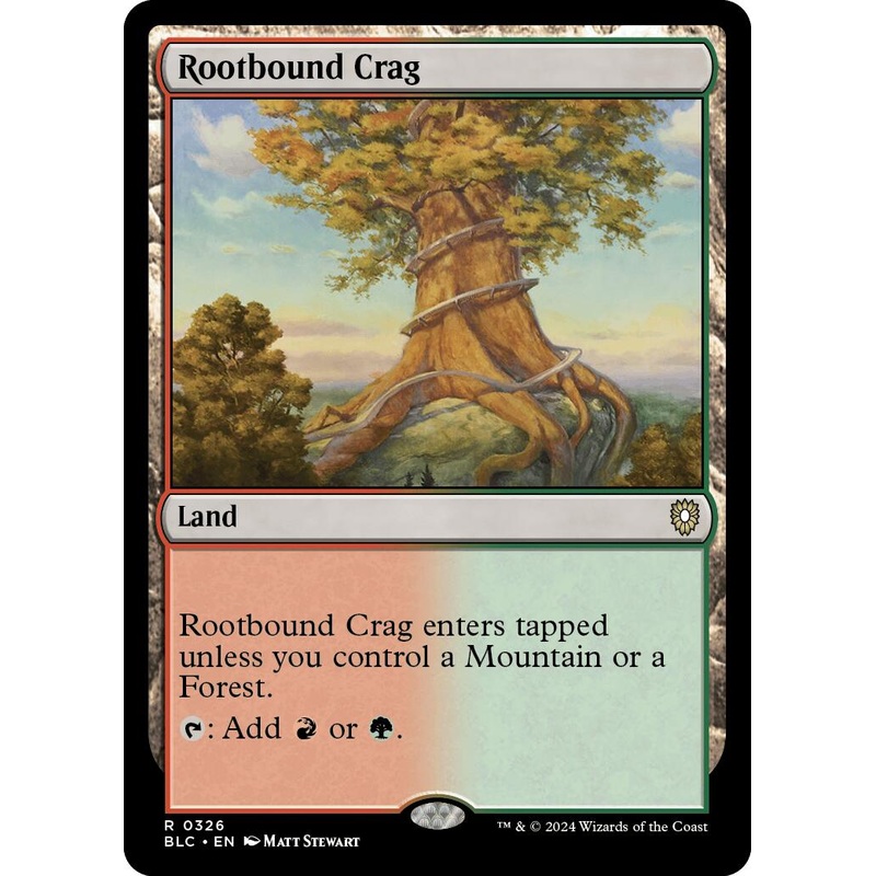 Rootbound Crag [Bloomburrow Commander]