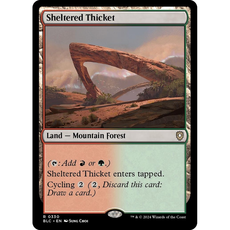Sheltered Thicket [Bloomburrow Commander]