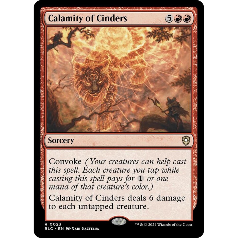 Calamity of Cinders [Bloomburrow Commander]