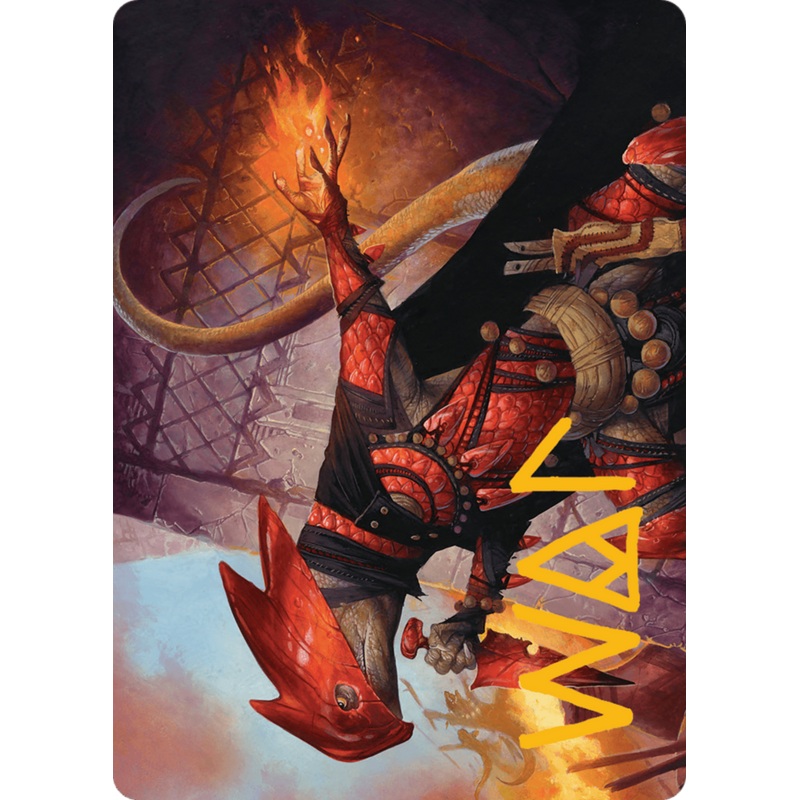 Cindering Cutthroat Art Card (Gold-Stamped Signature) [Bloomburrow Art Series]