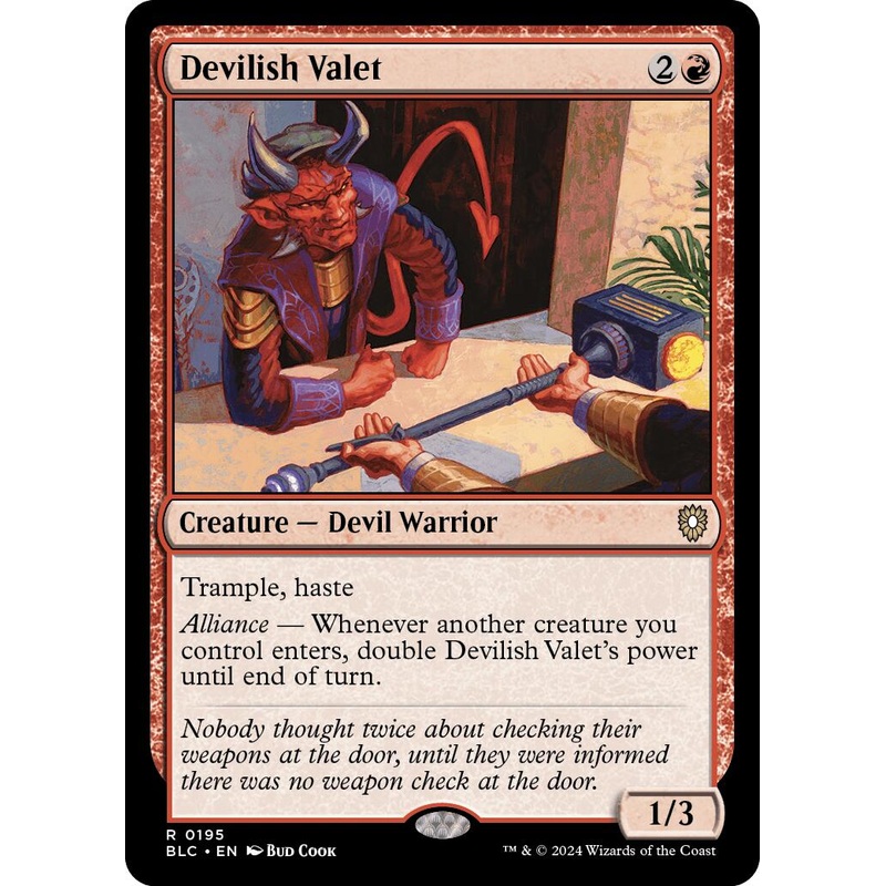 Devilish Valet [Bloomburrow Commander]