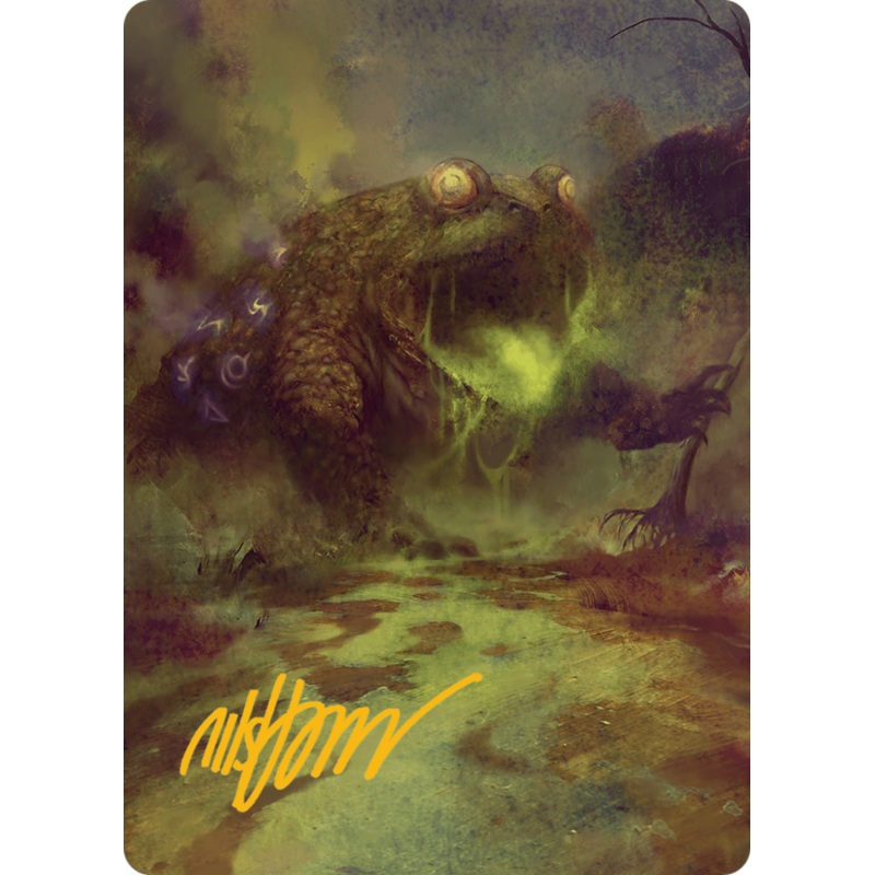 The Gitrog Monster Art Card (Gold-Stamped Signature) [Bloomburrow Art Series]