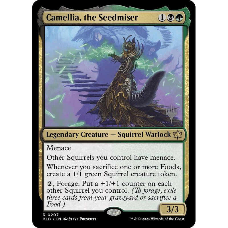 Camellia, the Seedmiser (Promo Pack) [Bloomburrow Promos]