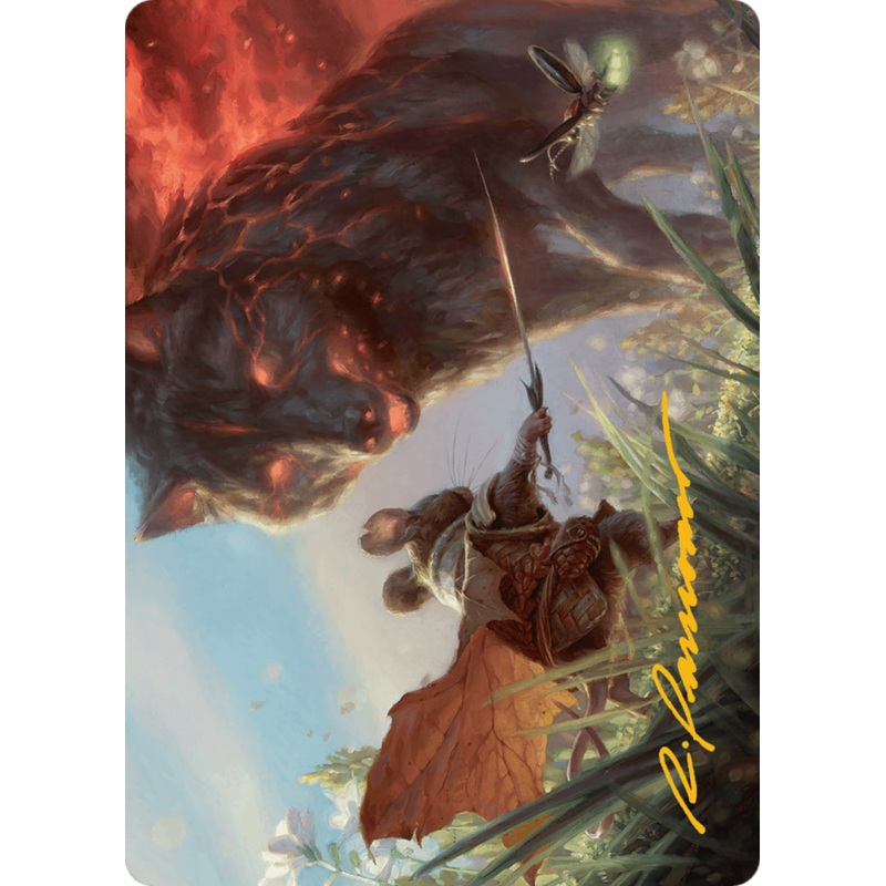 Repel Calamity Art Card (Gold-Stamped Signature) [Bloomburrow Art Series]